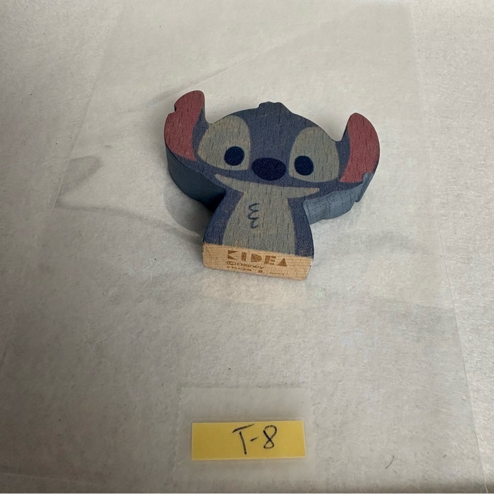 STITCH KIDEA Japan Small Wooden Figure Toy - Picture 9 of 9
